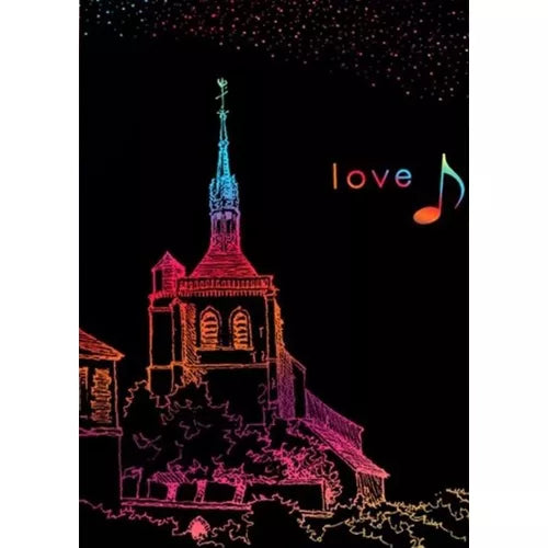 Scratch Notebook med Træ Stylus – Kreativ Underholdning til Børn