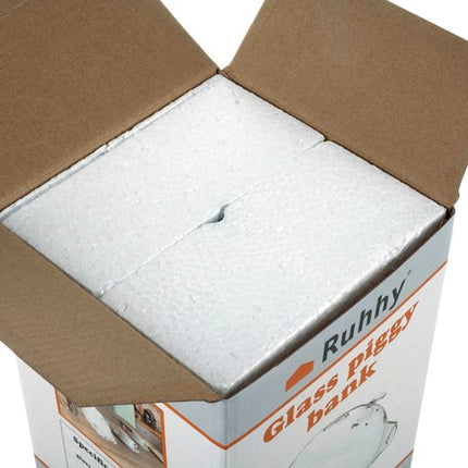 Transparent Glas Sparegris - Lær at Spare Penge