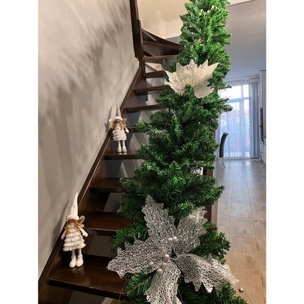 Juledekoration - Stående Fe med Glitrende Vinger