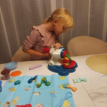 Store Flyvemaskine Pasta Juicer - Kreativ Leg med 5 Farver Plastmasse