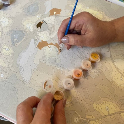 Maler efter Tal Sæt - Mal en Smuk Ræv på Lærred