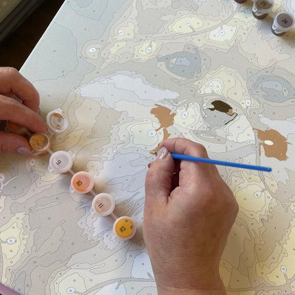 Maler efter Tal Sæt - Mal en Smuk Ræv på Lærred