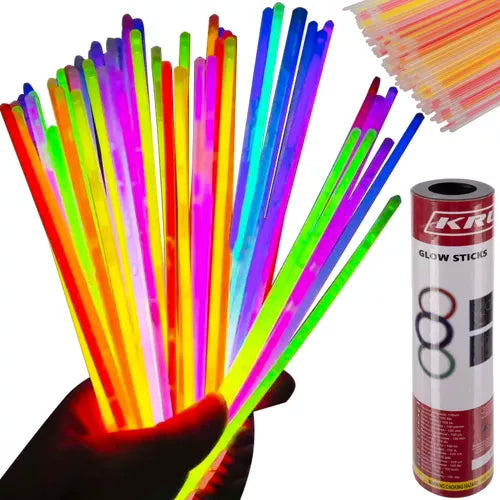 Fluorescerende Armbåndsæt - 100 Stk. + Forbindere til Festlige Anledninger