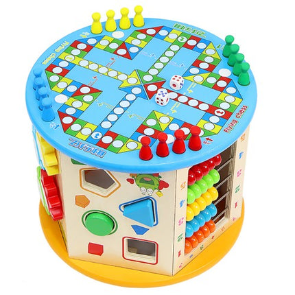 Træ Lege Cube 8-i-1 – Sjov og Læring for Børn