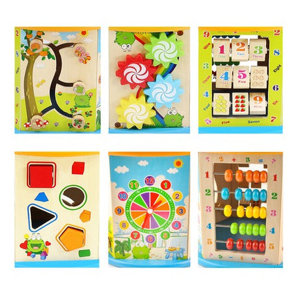 Træ Lege Cube 8-i-1 – Sjov og Læring for Børn