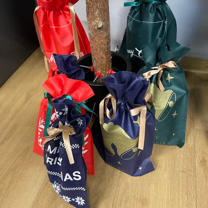 Julegaveposer - Sæt med 8 Stk. til Smuk Indpakning