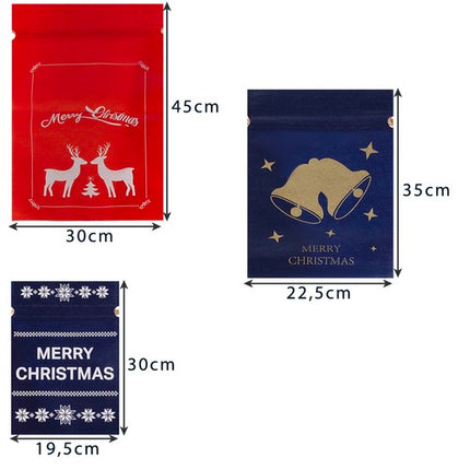 Julegaveposer - Sæt med 8 Stk. til Smuk Indpakning