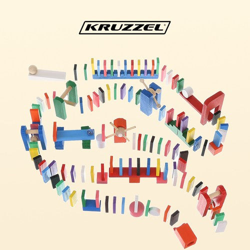 Wooden Domino Sæt - 407 Stykker med Opbevaringspose