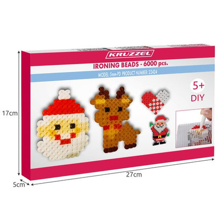 Ironing Beads Sæt med 6000 Perler og Tilbehør – Kreativ Leg for Børn