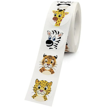 Motiverende Klistermærker til Børn – 500 Farverige Klistermærker på Rulle