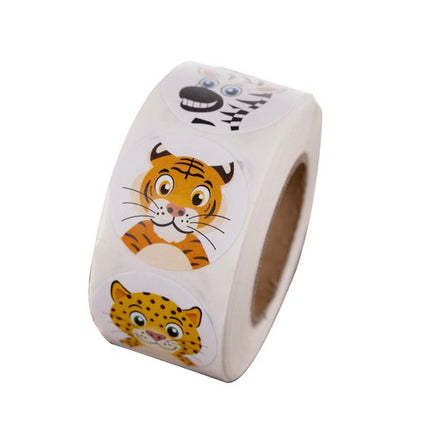 Motiverende Klistermærker til Børn – 500 Farverige Klistermærker på Rulle