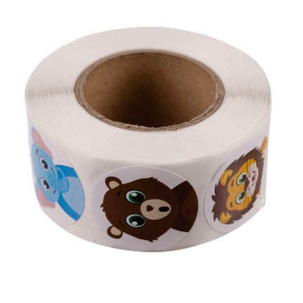 Motiverende Klistermærker til Børn – 500 Farverige Klistermærker på Rulle