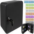 Praktisk Nøgleskab med 48 Krog og Farvekodede Identifikationer