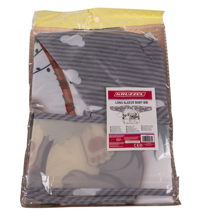 Praktisk Børneforklæde med Længere Ærmer og Lomme – Ideelt til Madlavning og Leg