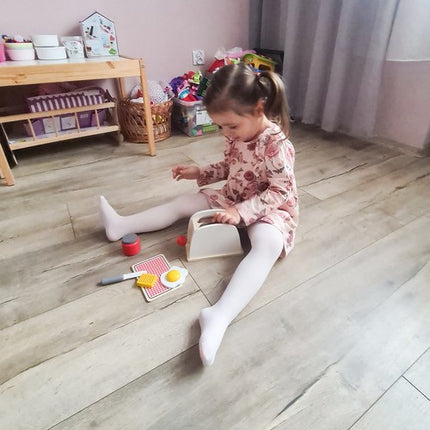 Træ Legetøjsbrødrister med Tilbehør til Børn – Sjov og Læring i Én