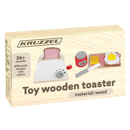 Træ Legetøjsbrødrister med Tilbehør til Børn – Sjov og Læring i Én