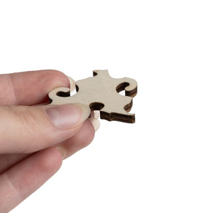 Farverigt Træpuslespil med Kattemotiv – Underholdning og Læring for Børn