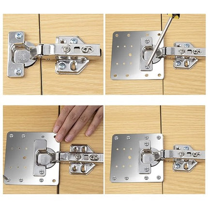 Reparationsplader til Møbelbeslag - Sæt med 4 stk.