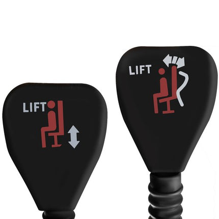 CREAM SWIVEL CHAIR MED UDLÆNGELIG FODSTØTTE OG LIGGENDE FUNKTION