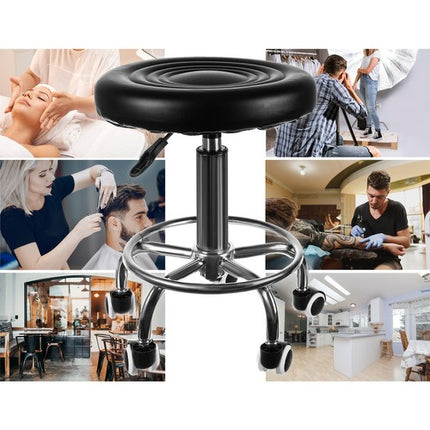 Komfortabel Drejestol til Frisører – Justerbar og Let at Samle