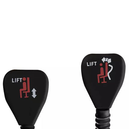 Sort Kontorstol med Udtrækkelig Fodstøtte og Læsefunktion – Komfort til Hjemmekontoret