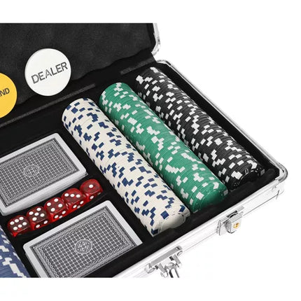 Poker Sæt med 300 Chips i Kuffert – Perfekt til Spilaftener
