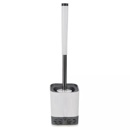 Silicone Toiletbørste med Stativ og Renseværktøj – Hygiejnisk og Elegant