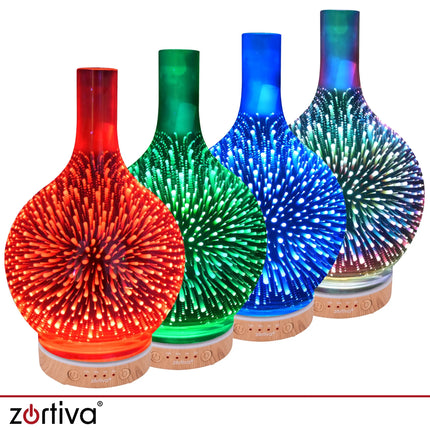 Duftdiffusor og luftfugter 200 ml Zortiva