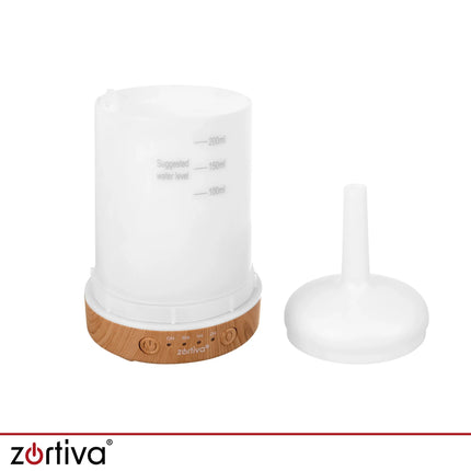 Duftdiffusor og luftfugter 200 ml Zortiva