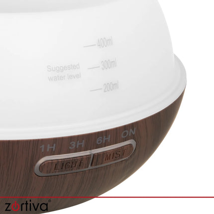 Duftdiffusor – luftfugter 400 ml Zortiva