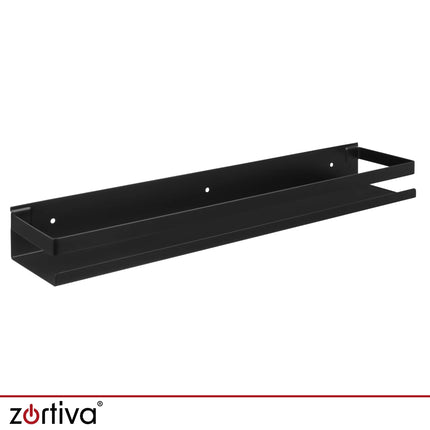 Zortiva sort badeværelseshylde