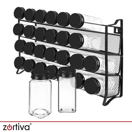 Krydderibeholder – 28 stk. + Zortiva-opbevaringssystem