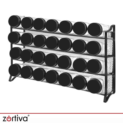 Krydderibeholder – 28 stk. + Zortiva-opbevaringssystem