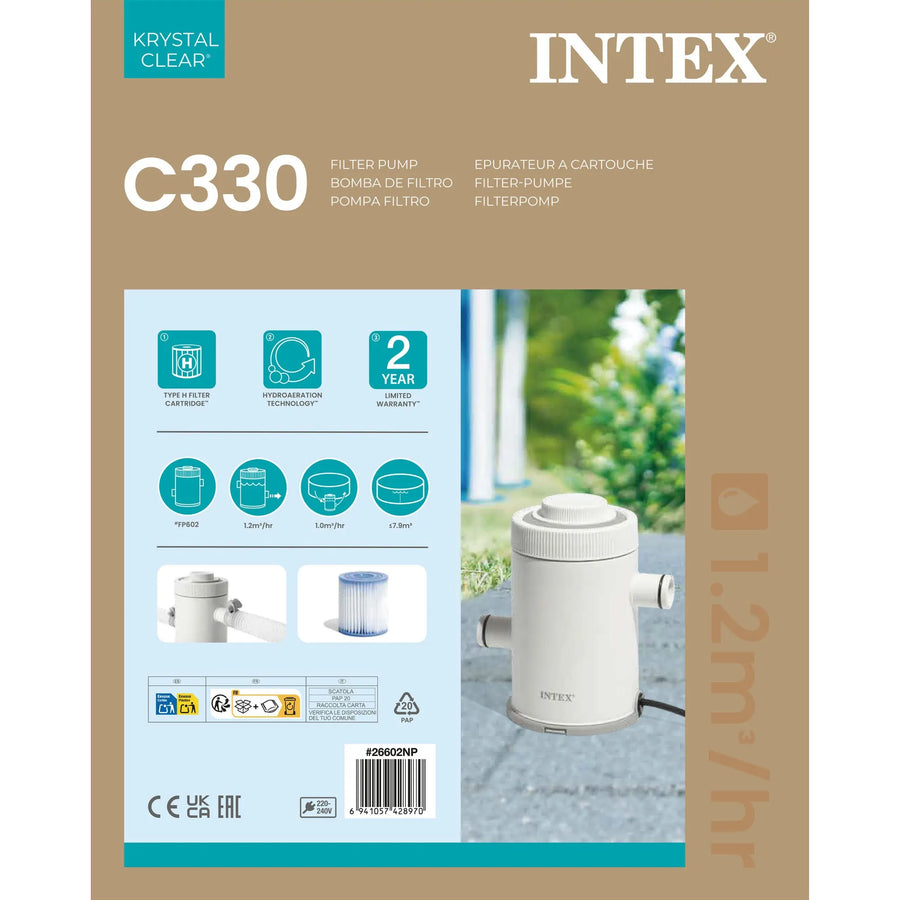 Poolfilterpumpe 1250 l/t til havepool - Effektiv filtrering og nem installation