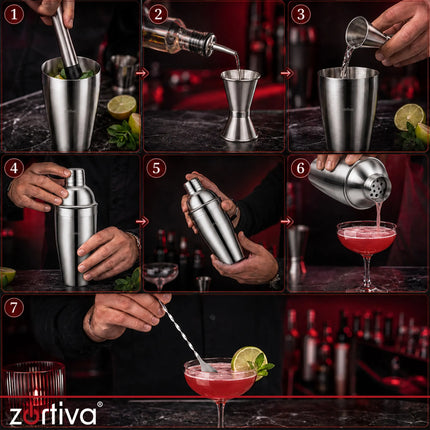 Zortiva-bartendersæt til drinks