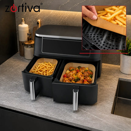 Papirindsats til frituregryde, 100 stk., Zortiva