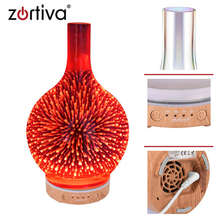 Duftdiffusor og luftfugter 200 ml Zortiva