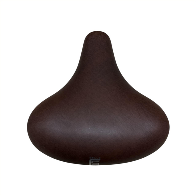 Selle Comfort sadel City Foam Budget mørkebrun, inkl. sadelbøjle