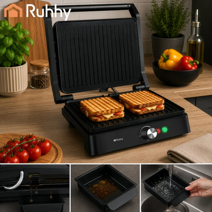 Elektrisk grill/toaster 2000 W Ruhhy