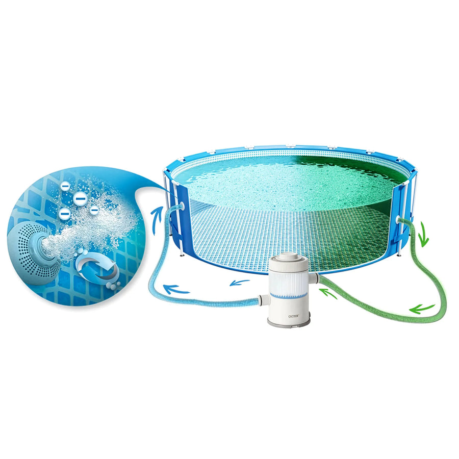 Poolfilterpumpe 1250 l/t til havepool - Effektiv filtrering og nem installation