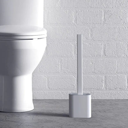 Toiletbørste i silikone med holder
