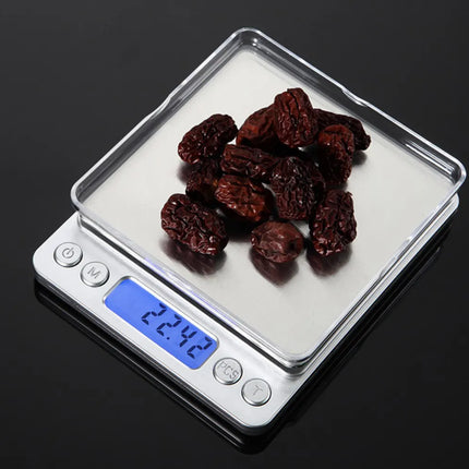 Præcisionsvægt 500 g med 0,01 g nøjagtighed og LCD