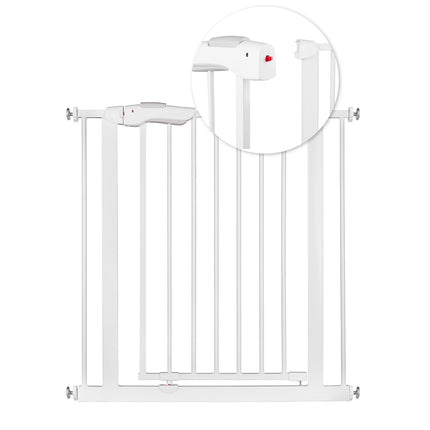 Sikkerhedsport til børn - Justerbar hvid barriere til døre og passager (75-85 cm)