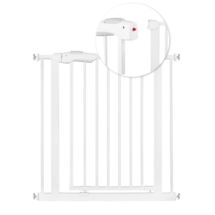 Sikkerhedsport til børn - Justerbar hvid barriere til døre og passager (75-85 cm)