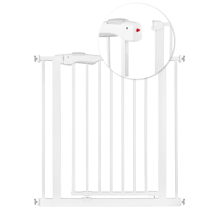 Sikkerhedsport til børn - Justerbar hvid barriere til døre og passager (75-85 cm)