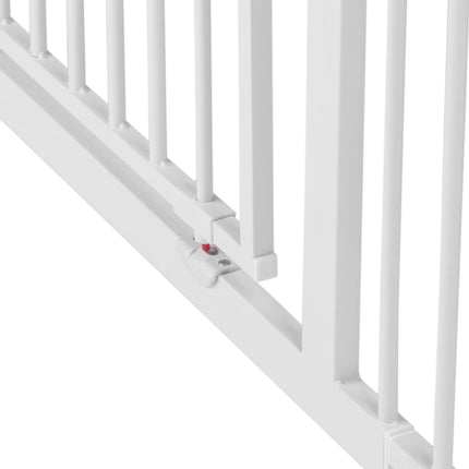 Sikkerhedsport til børn - Justerbar hvid barriere til døre og passager (75-85 cm)