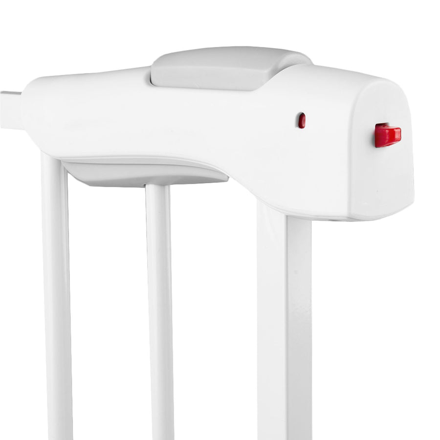 Sikkerhedsport til børn - Justerbar hvid barriere til døre og passager (75-85 cm)