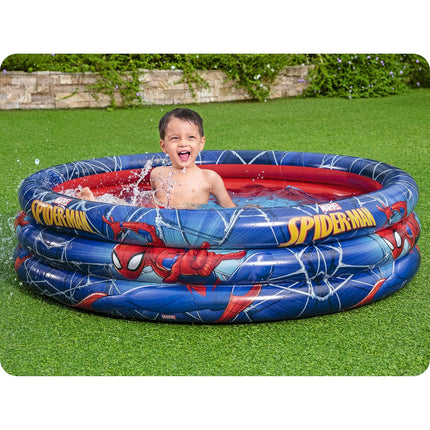 Oppustelig Spider-Man pool til børn - 122 x 30 cm, perfekt til sommerleg