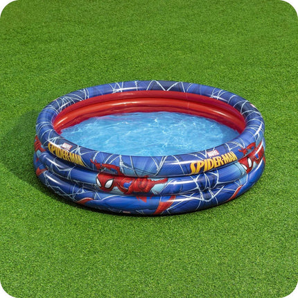Oppustelig Spider-Man pool til børn - 122 x 30 cm, perfekt til sommerleg