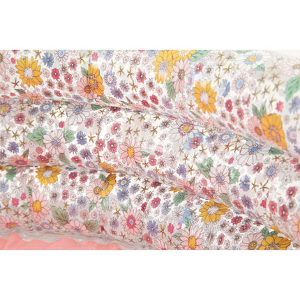 Oppustelig børnepool med blomsterdesign - 86 x 25 cm, perfekt til haven og terrassen